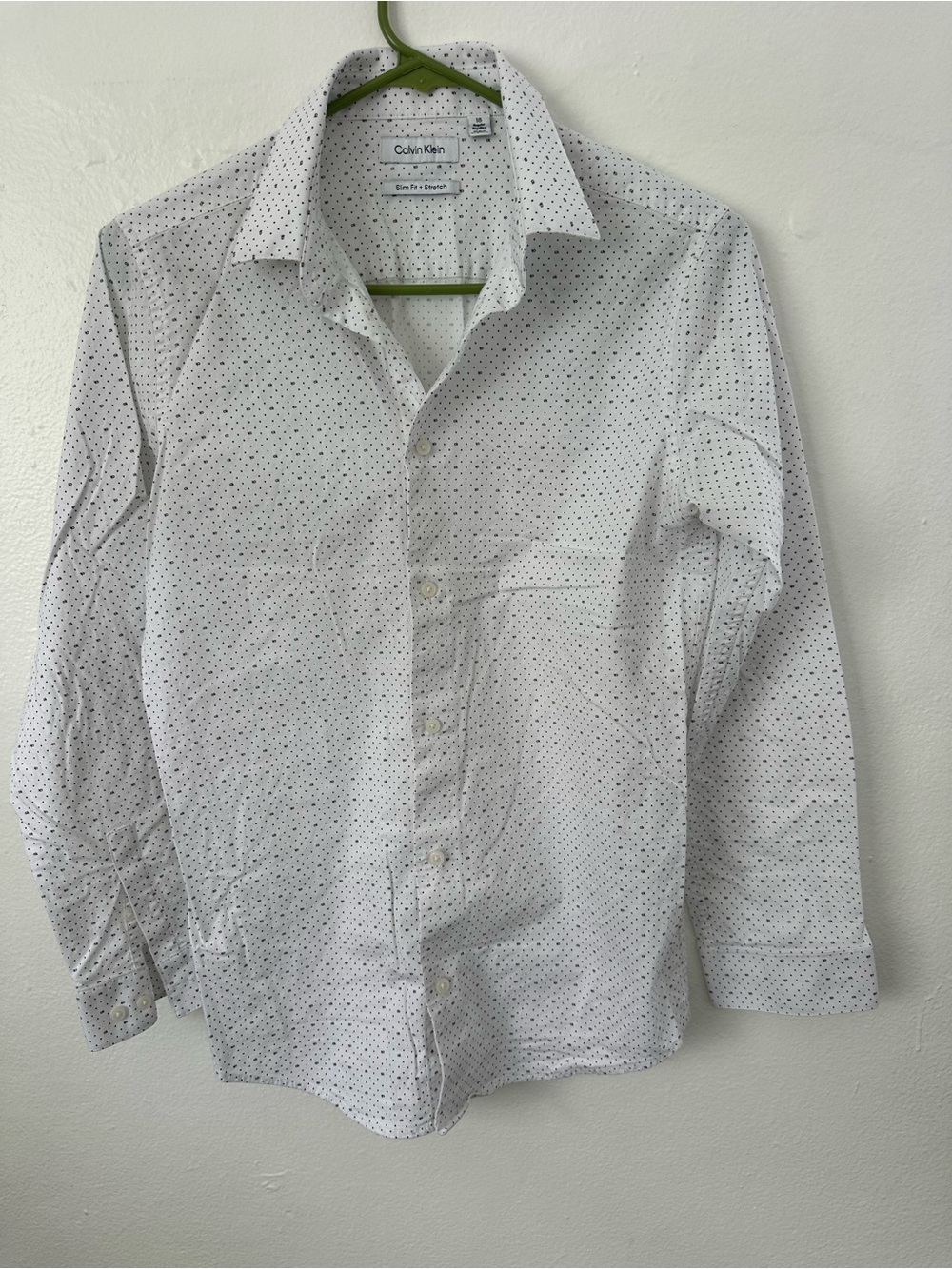 Calvin Klein Boys' Slim Fit Stretch Dress Shirt, Size 18